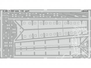 Eduard photodécoupe avion 32469 Slats F-100C Trumpeter 1/32