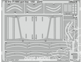 Eduard photodécoupe avion 32472 Gun bay F-100C Trumpeter 1/32