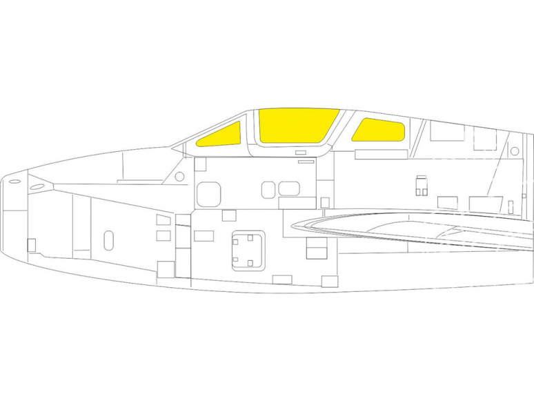 Eduard Express Mask EX790 F-84F Kinetic 1/48