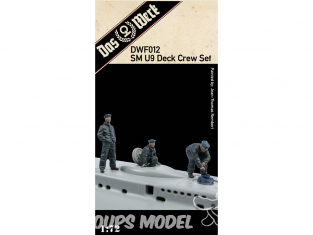 DAS WERK Figurine DWF012 Ensemble d'équipage de pont SM U9 1/72