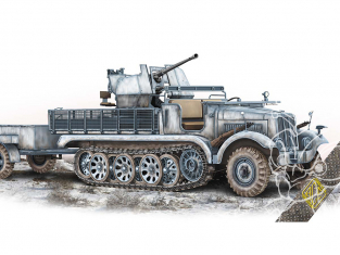 Ace Maquettes Militaire 72573 3,7cm Flak 36 auf Fahrgestell mZgKw 5t Sd.Kfz.6/2 1/72