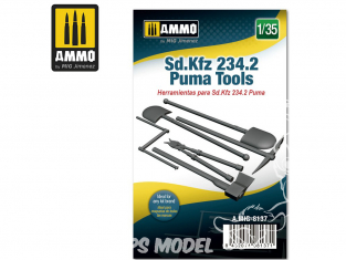 Ammo Mig accessoire 8137 Outils Sd.Kfz 234.2 Puma 1/35