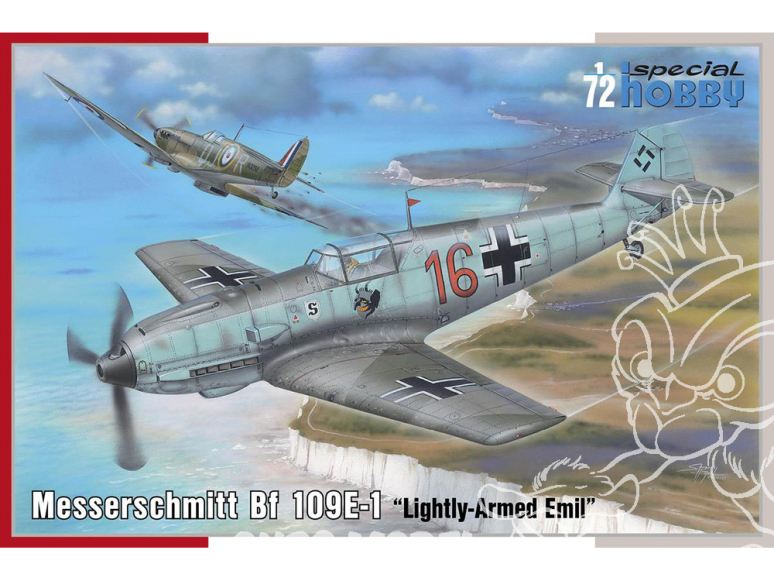 Special Hobby maquette avion 72454 Messerschmitt Bf 109E-1 Lightly-Armed Emil 1/72