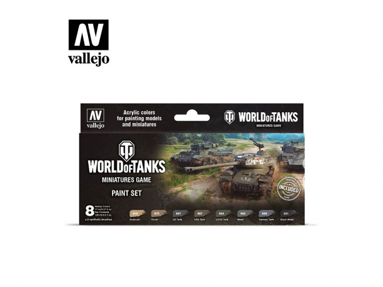 Vallejo Set World of Tanks 70245 World of Tanks 8x 17ml