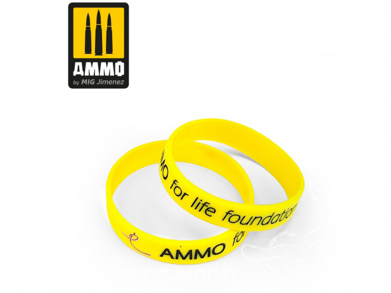 MIG 8058S Bracelet Ammo for life Foundation 170mm (Jaune)