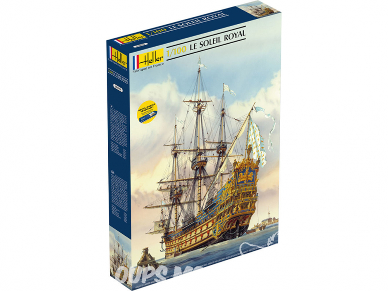 Heller maquette bateau 80899 Soleil Royal 1/100