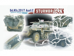 Afv Club maquette militaire 35077 SdKfz 251/7 STURMBRÜCKE 1/35