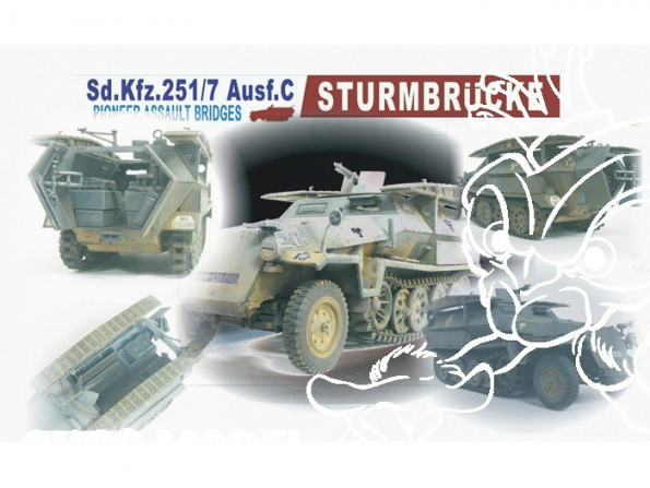 Afv Club maquette militaire 35077 SdKfz 251/7 STURMBRÜCKE 1/35