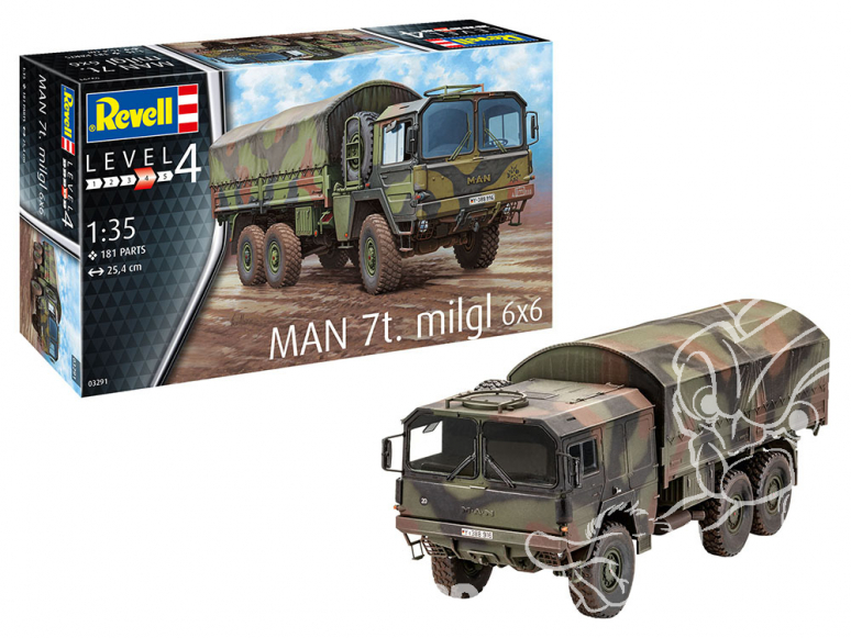 Revell maquette militaire 03291 Camion MAN 7t Milgl 6x6 1/35