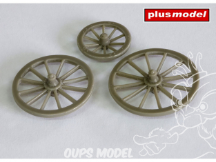 Plus Model Diorama EL067 Trois Roues charette façon bois 1/35