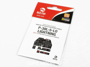 Red Fox Studion Tableaux de bord 3D avion RFQS-32003 P-38L-5-LO Lightning 1/32