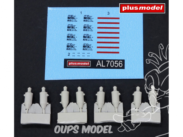 Plus Model AL7056 Moteur de fusée, carburant solide, 15-KS-1000, unité JATO (décollage assisté par jet) 1/72