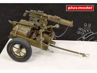 Plus Model 400 remorque a bras US avec mitrailleuse Browning 0.30 1/35