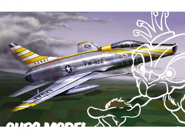 TRUMPETER maquette avion 01649 F-100D Super Sabre 1/72