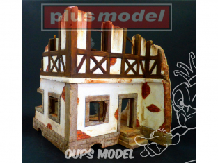 Plus Model 047 Maison allemande en ruine 1/35