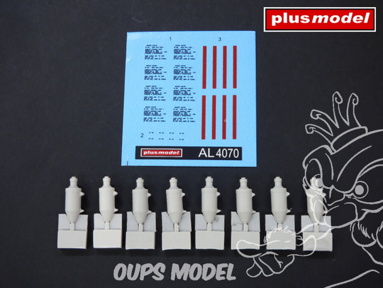 Plus Model AL4070 Moteur de fusée, carburant solide, 15-KS-1000, unité JATO (décollage assisté par jet) 1/48