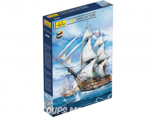 Heller maquette bateau 58897 STARTER KIT HMS Victory inclus peintures principales colle et pinceau 1/100