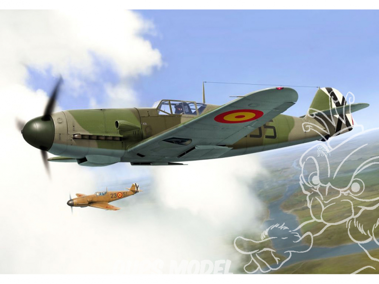 AZ Model Decalques avion AZ7686 Bf 109F-4 Service en Espagne moule 2020 1/72