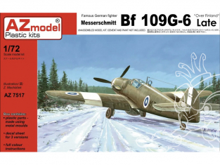 AZ Model Decalques avion AZ7617 Bf 109G-6 Finlandais 1/72