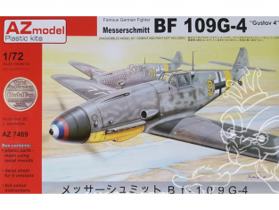 AZ Model Kit avion AZ7469 Bf 109G-4 Gustav 4 1/72