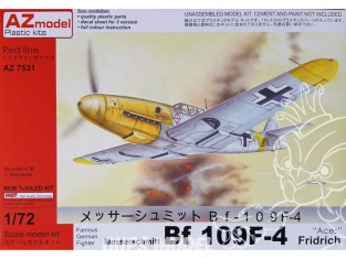 AZ Model Kit avion AZ7531 Bf 109F-4 Aces Fridrich 1/72