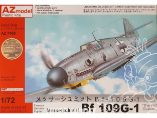 AZ Model Kit avion AZ7465 Bf 109G-1 The First Gustav 1/72