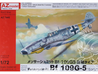 AZ Model Kit avion AZ7445 Bf 109G-5 Early 1/72