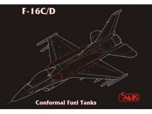 CMK Set en résine 4187 GENERAL DYNAMICS F 16 C FAST PACK 1/48