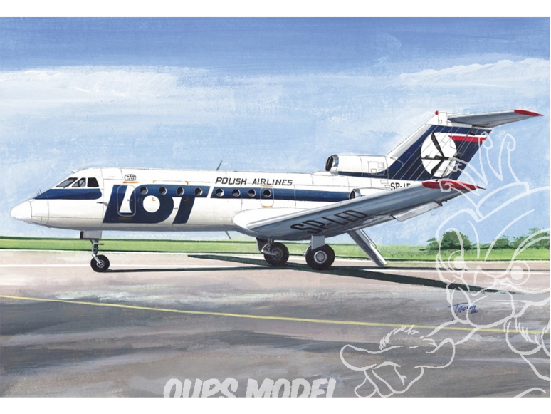 AZ Model Kit avion AZ14422 Yakovlev Yak-40 LOT, Olympic 1/144