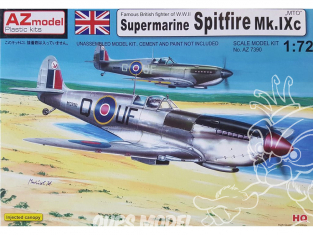 AZ Model Kit avion AZ7390 Spitfire Mk.IXc "MTO" 1/72