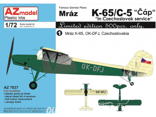 AZ Model Kit avion AZ7637 K-65 / C-5 Stork En service tchécoslovaque 1/72