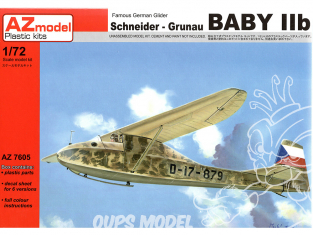 AZ Model Kit avion AZ7605 Schneider Grunau Baby IIb 1/72