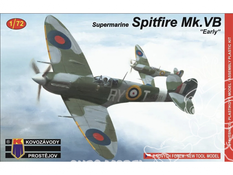 KP Model kit avion KPM0058 Supermarine Spitfire Mk.VB Early 1/72