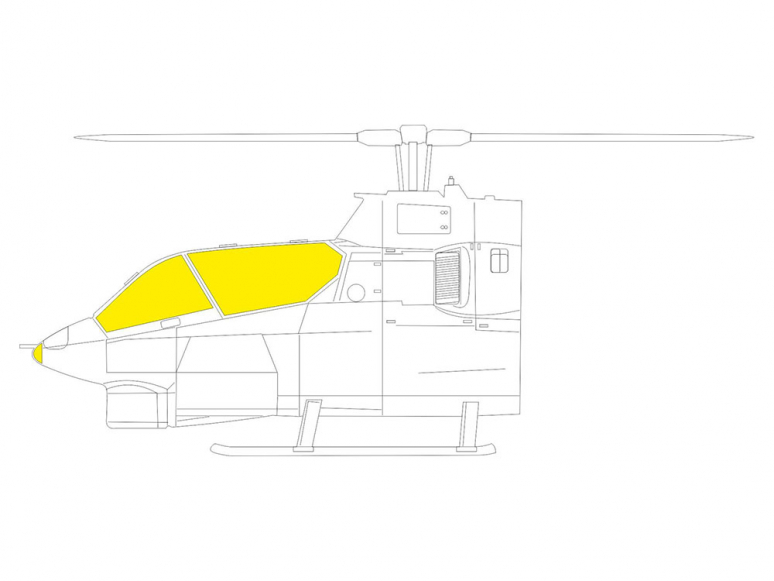 Eduard Express Mask JX280 AH-1G TFace Icm 1/32