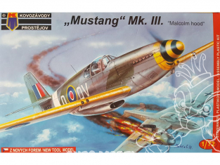 KP Model kit avion KPM0032 North American P-51C Mustang Mk.III Malcolm Hood 1/72