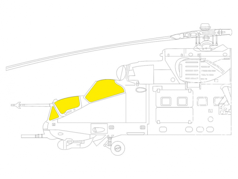 Eduard Express Mask EX799 Mi-24P TFace Zvezda 1/48