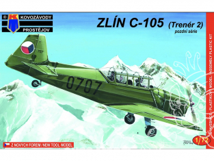 KP Model kit avion KPM0022 Zlin C-105 (Trenér 2) série tardive 1/72