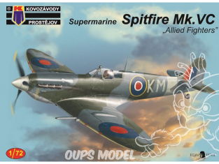 KP Model kit avion KPM0124 Spitfire Mk.Vc "Combattants Alliés" 1/72