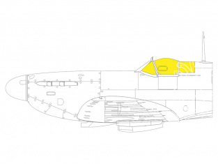 Eduard Express Mask EX797 Spitfire Mk.V Tface 1/48