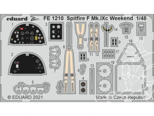 EDUARD photodecoupe avion FE1210 Zoom amélioration Spitfire Mk.IXc Eduard 1/48