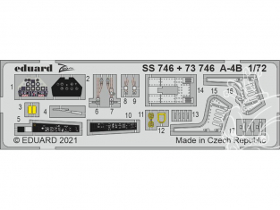 Eduard photodecoupe avion 73746 Amélioration A-4B Fujimi / Hobby 2000 1/72