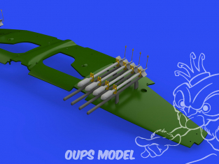 Eduard kit d'amelioration avion brassin 648641 Roquettes RP-3 60lb Tempest Mk.II Eduard / Special Hobby 1/48