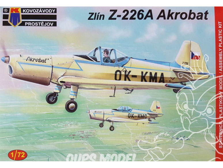 KP Model kit avion KPM0075 Zlin Z-226A "Akrobat 1/72