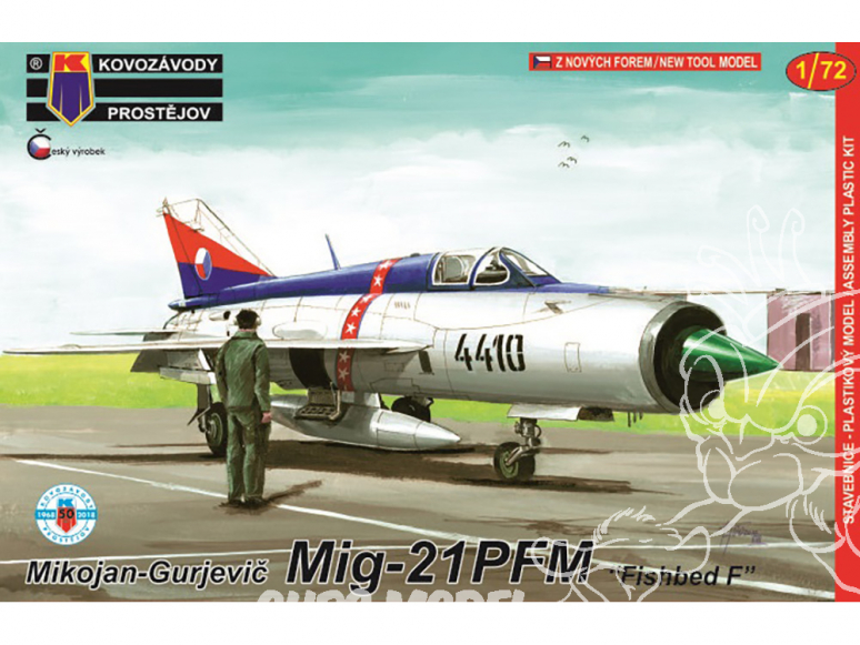 KP Model kit avion Kpm0122 Mikoyan-Gourevitch MiG-21PFM Fishbed F 1/72