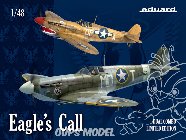 EDUARD maquette avion 11149 Eagle's Call - Spitfire Mk.V Pilotes US RAF & USAAF Edition Limitée Dual Combo 1/48