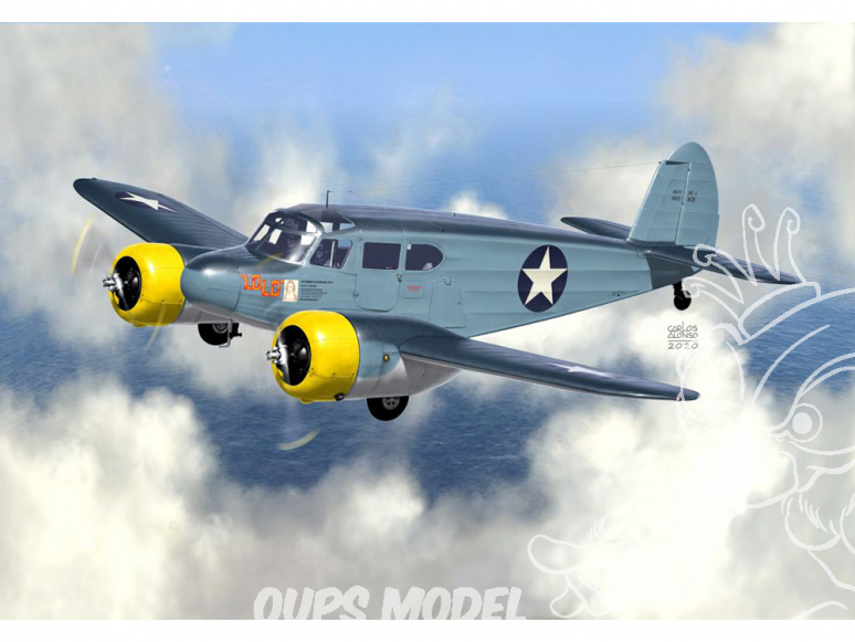 KP Model kit avion KPM0170 Cessna JRC-1 Bobcat 1/72