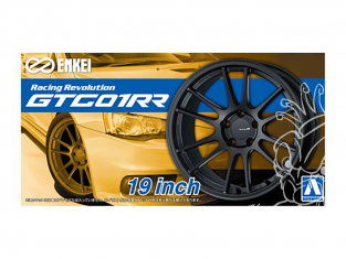 Aoshima maquette voiture 053317 Jantes Enkei Racing Revolution GTC01RR 19" et pneus 1/24