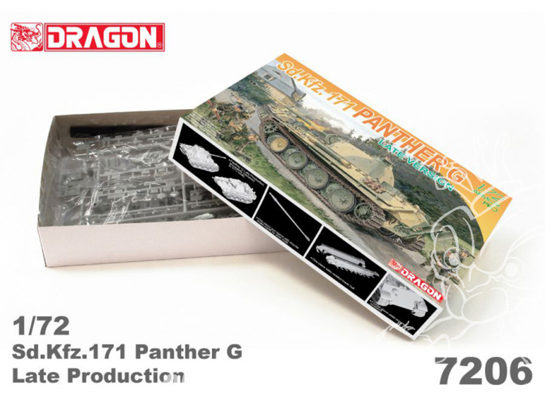 Dragon maquette militaire 7206 Sd.Kfz.171 Panther G Late Production 1/72