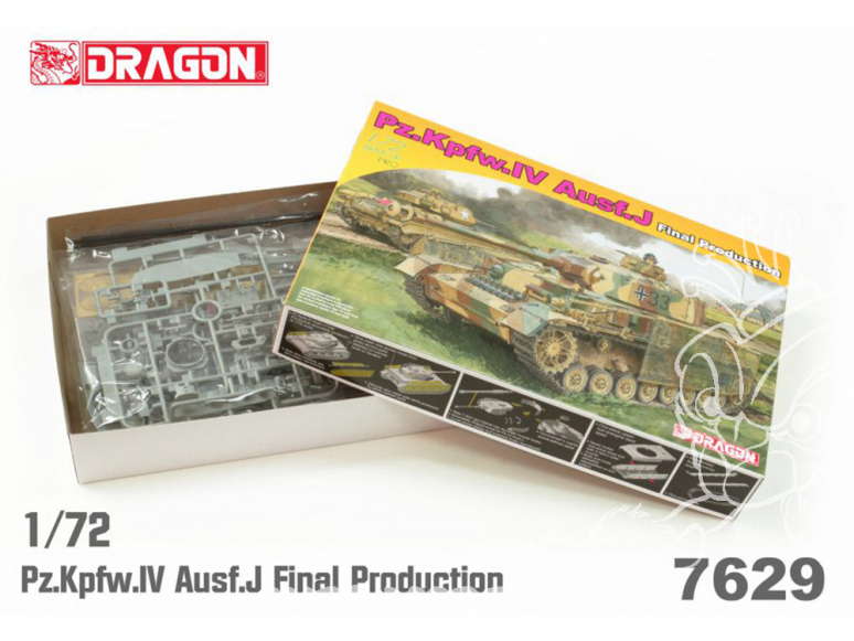 Dragon maquette militaire 7629 Pz.Kpfw.IV Ausf.J Final Production 1/72