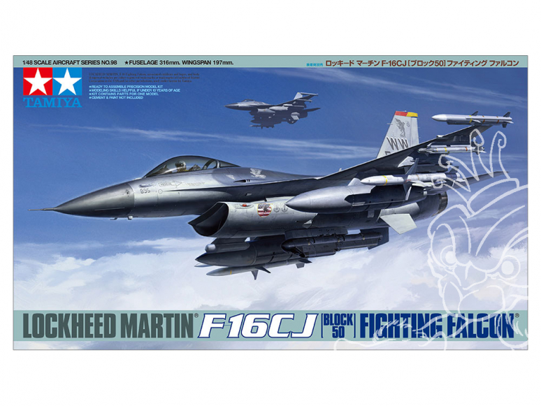 TAMIYA maquette avion 61098 Lockheed martin F16CJ 1/48